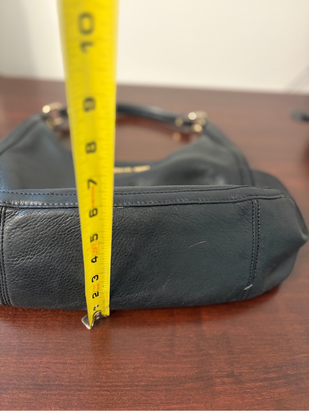 Michael Kors Black Leather Shoulder Bag - Picture 7 of 11